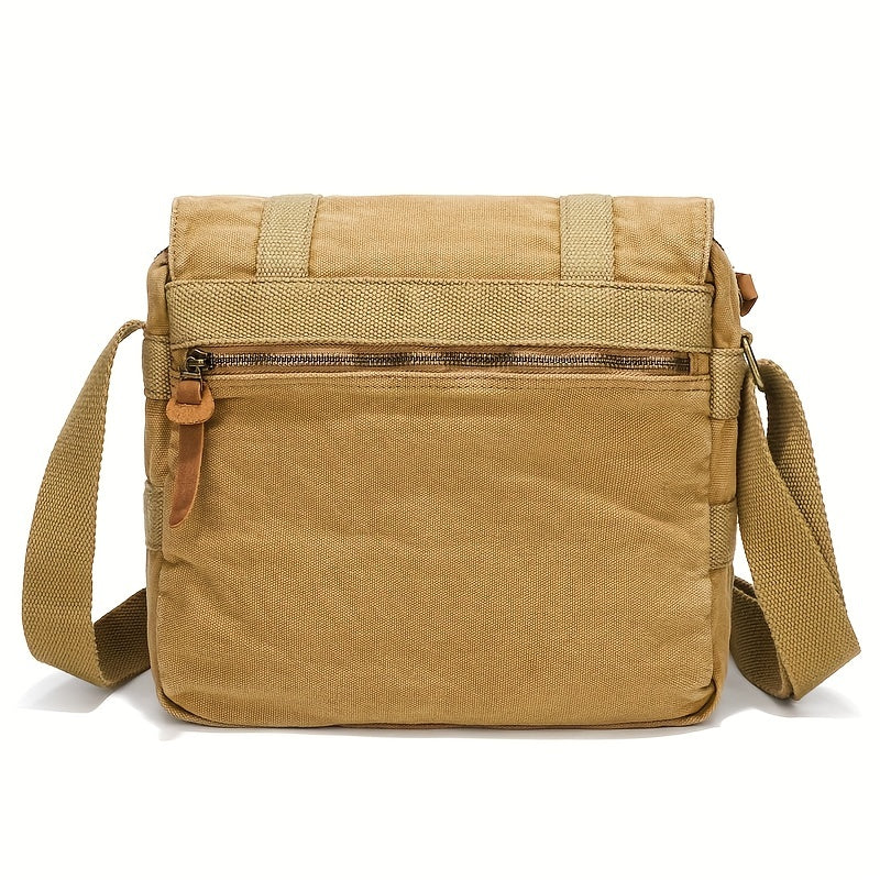 Vintage Canvas Messenger Bag Casual Shoulder Bag For Men Women