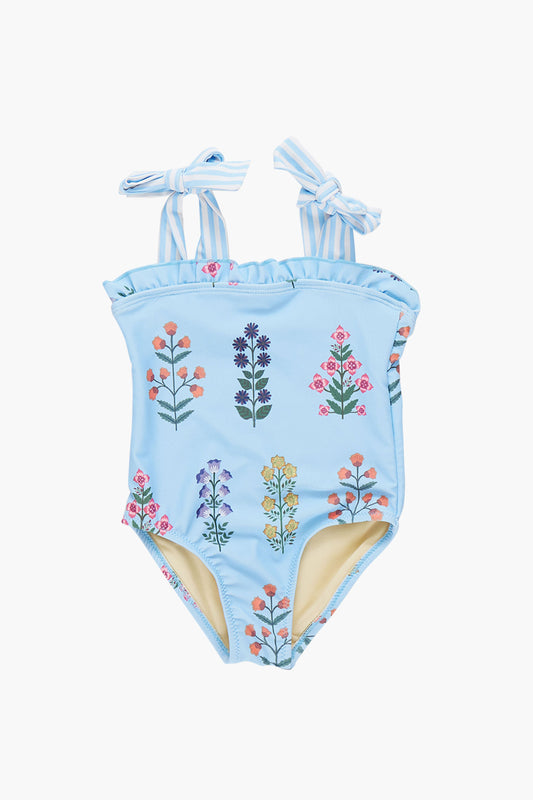 Blue Belle Field Floral Hero Suit